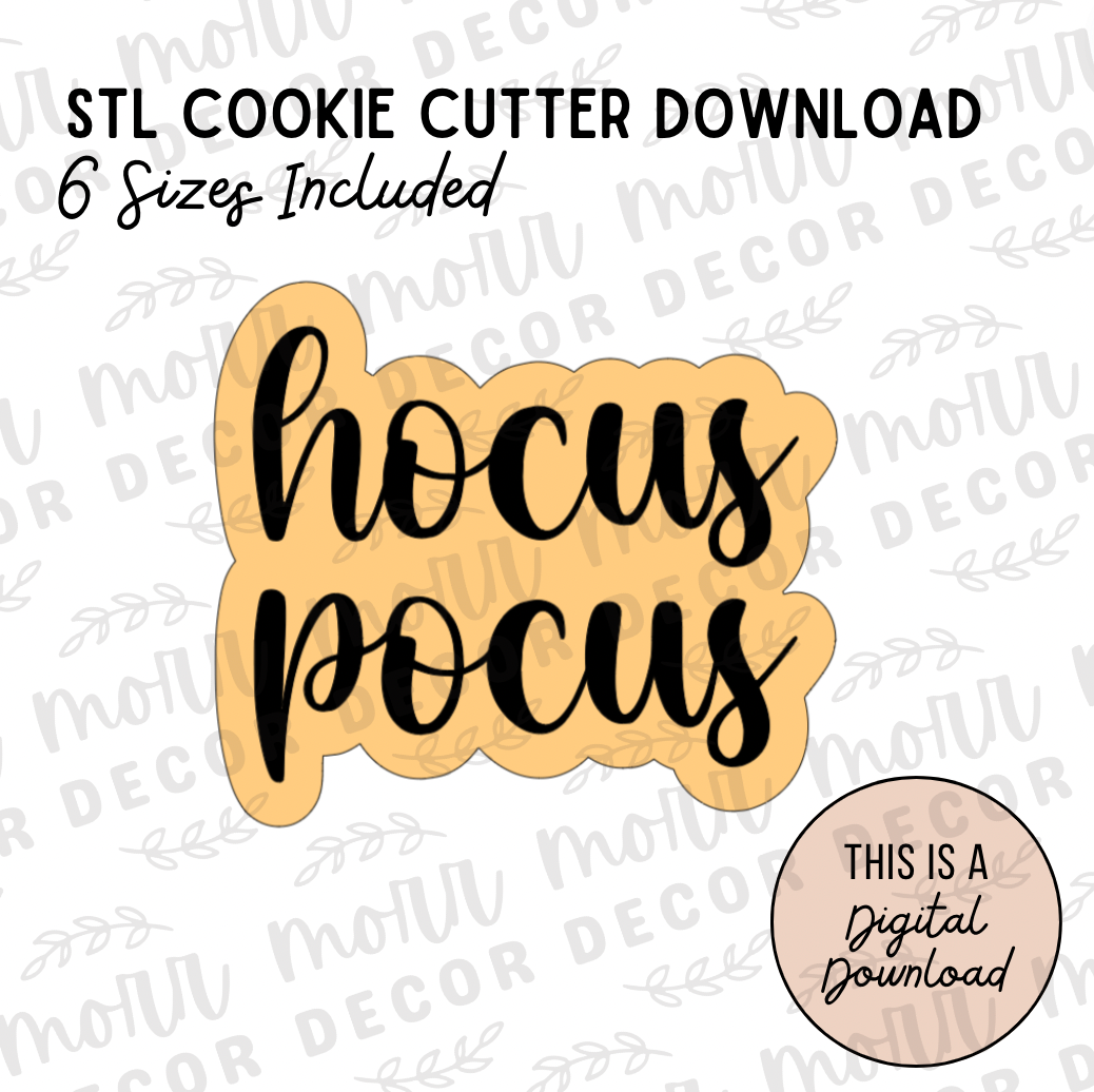 Hocus Pocus Cookie Cutter Digital Download