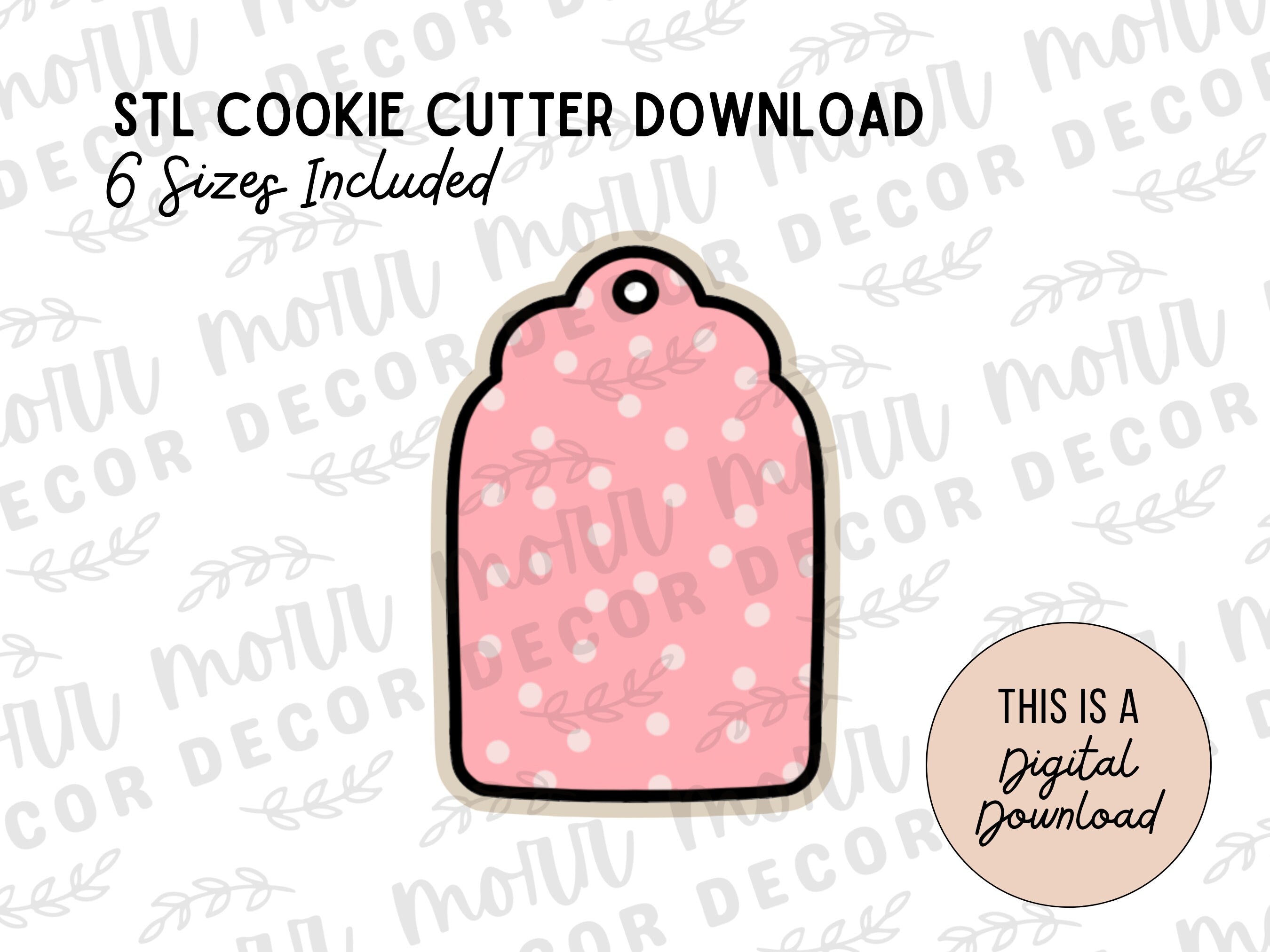 Scallop Gift Tag Cookie Cutter Digital Download – Morr Decor