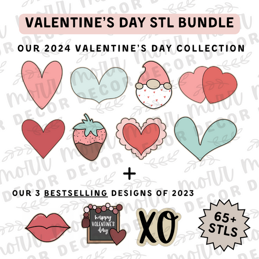 Valentine's STL Bundle (65+ STL FILES) | DIGITAL DOWNLOAD