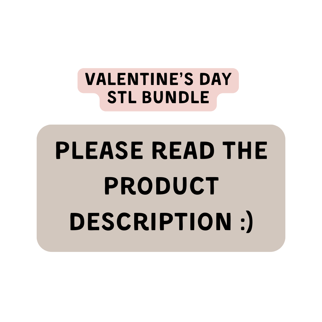 Valentine's STL Bundle (65+ STL FILES) | DIGITAL DOWNLOAD