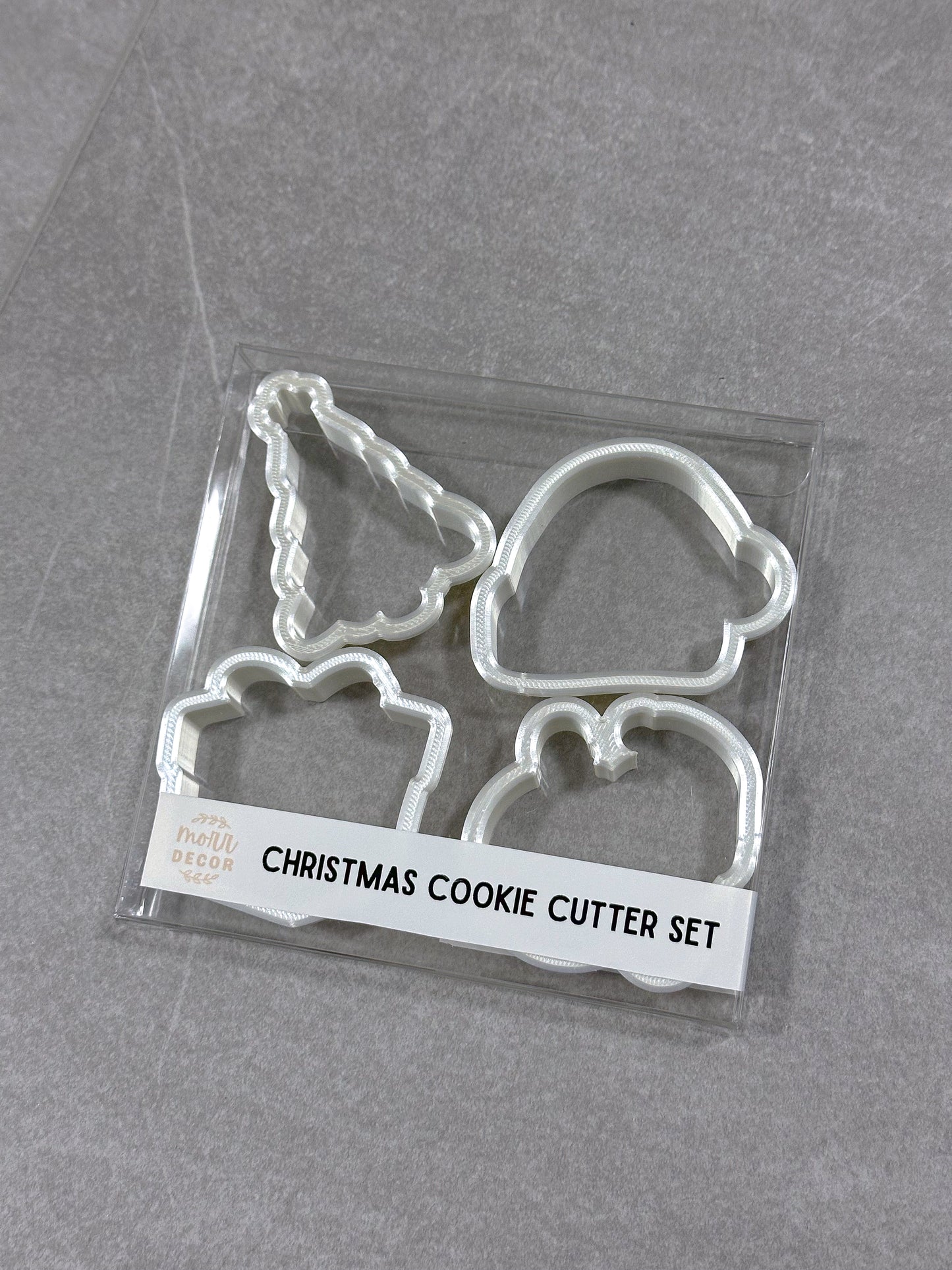 Christmas Cookie Cutter Set (4 Cutters Total)