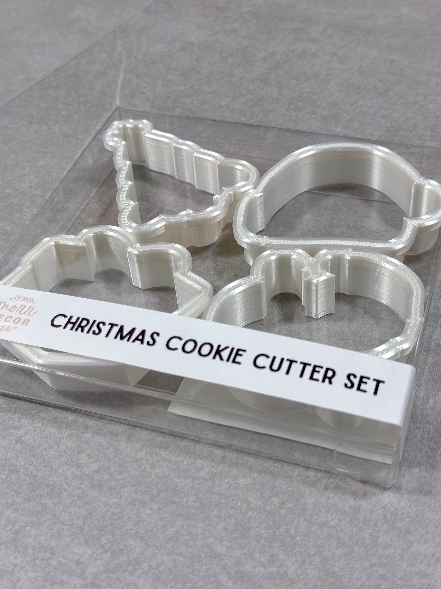 Christmas Cookie Cutter Set (4 Cutters Total)