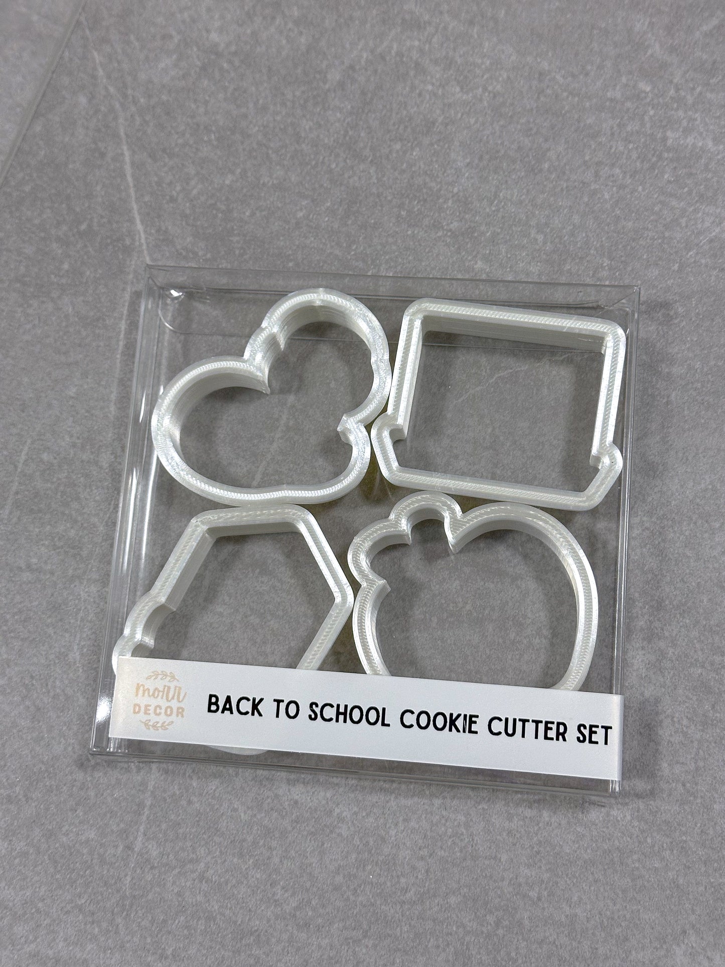 Back to School Cookie Cutter Set (4 Cutters Total)