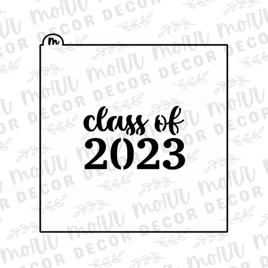 Class of 2023 Cookie Stencil | Graduation Cookie Stencil | Grad Cookie Stencil