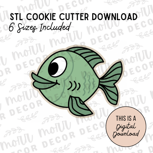 Fish Cookie Cutter Digital Download