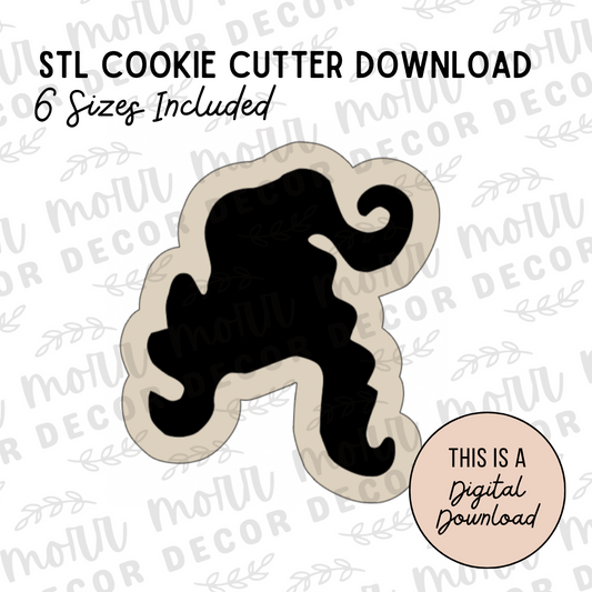 Hocus Pocus Heads / Mary Head Cookie Cutter DIGITAL DOWNLOAD