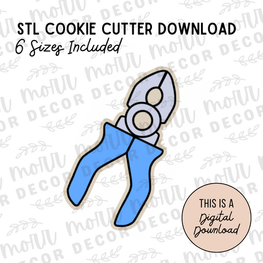 Pliers Tool Cookie Cutter Digital Download