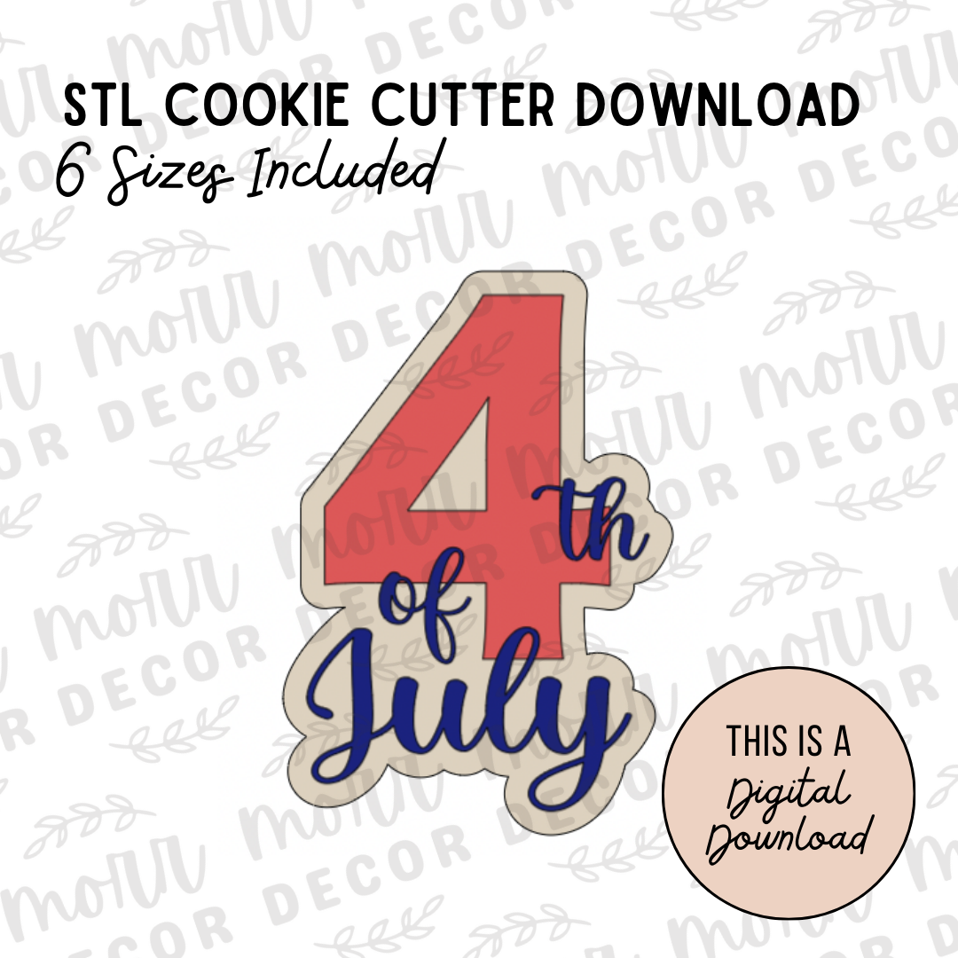 4th of July Cookie Cutter Digital Download