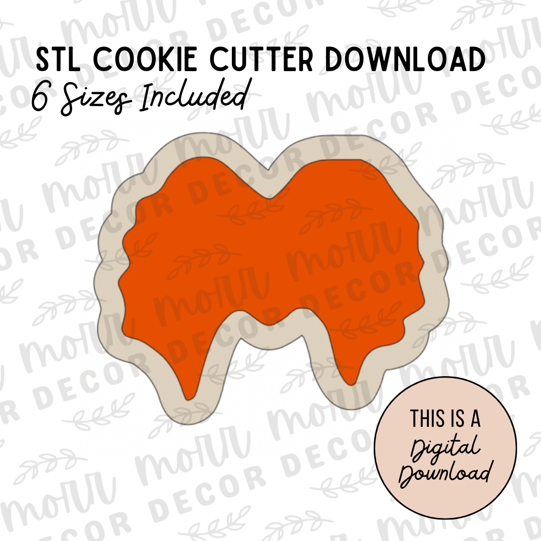 Hocus Pocus Heads / Winifred Head Cookie Cutter DIGITAL DOWNLOAD