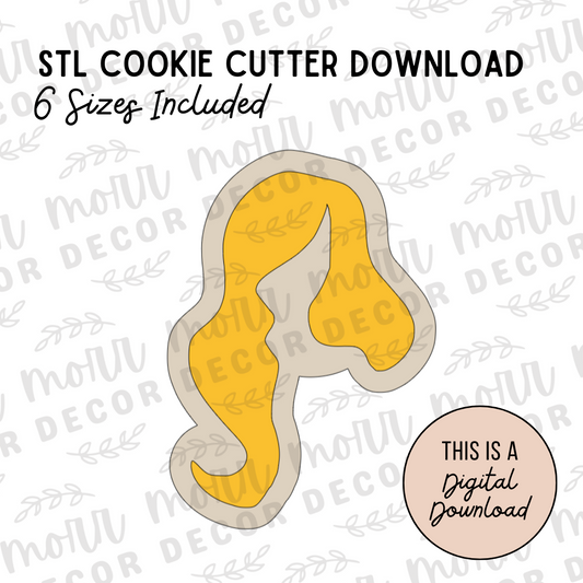 Hocus Pocus Heads / Sarah Head Cookie Cutter DIGITAL DOWNLOAD