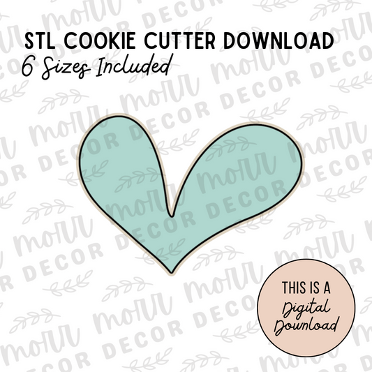 Heart 4 Cookie Cutter Digital Download