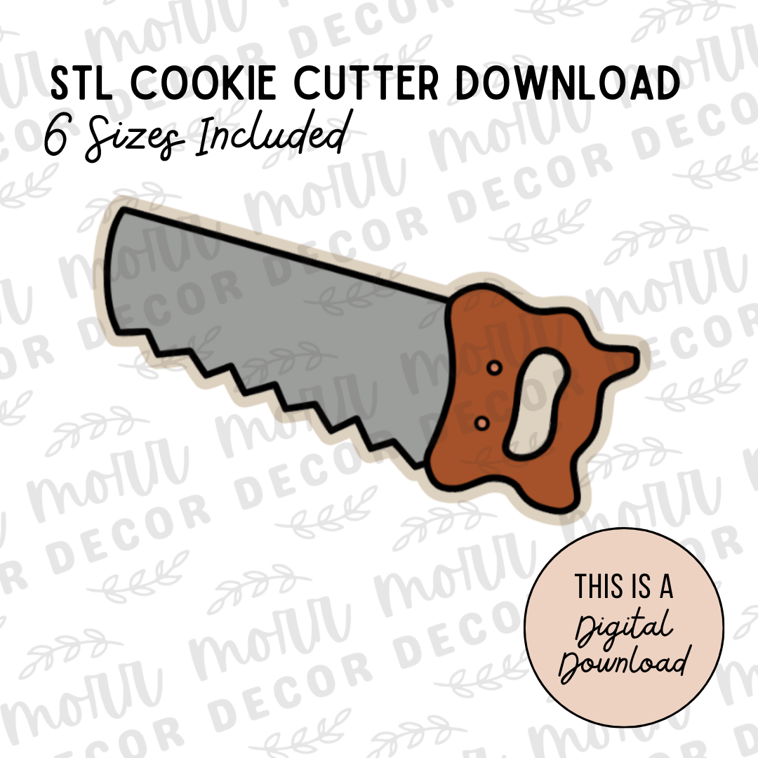 Saw Tool Cookie Cutter Digital Download