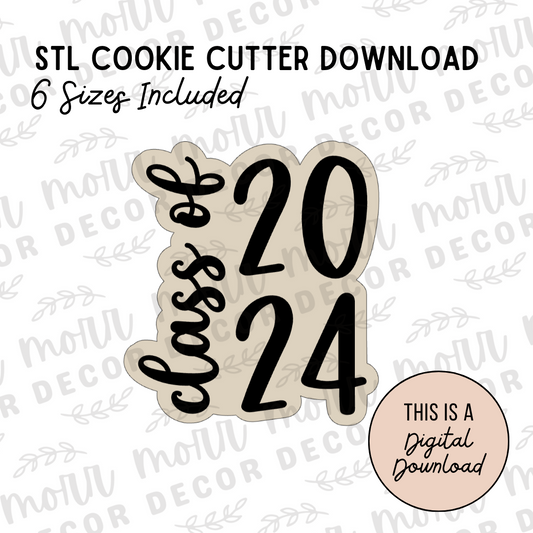 Class of 2024 Cookie Cutter Digital Download