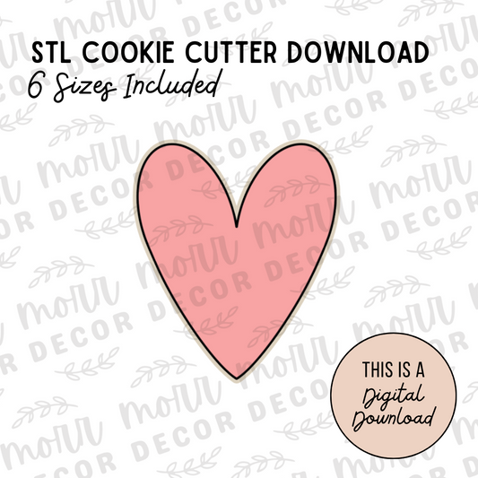 Heart 1 Cookie Cutter Digital Download