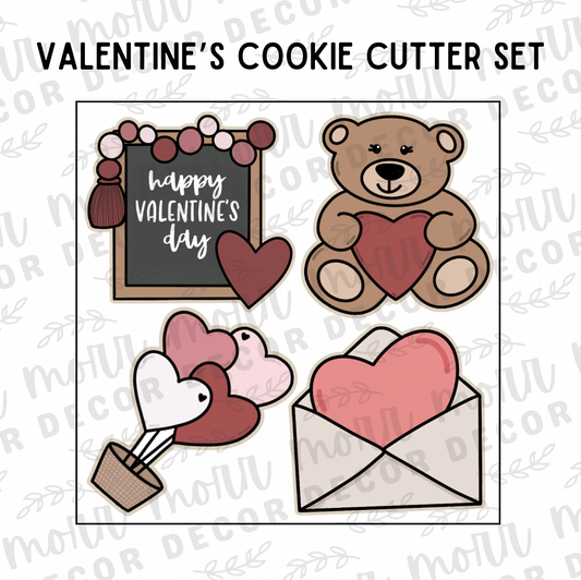 Valentine's Day Cookie Cutter Set 1 (4 Cutters Total)
