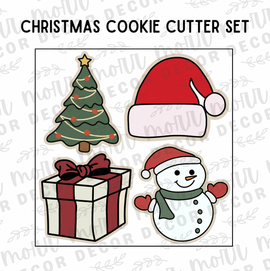 Christmas Cookie Cutter Set (4 Cutters Total)