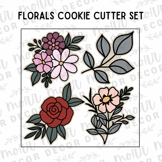 Florals Cookie Cutter Set (4 Cutters Total)