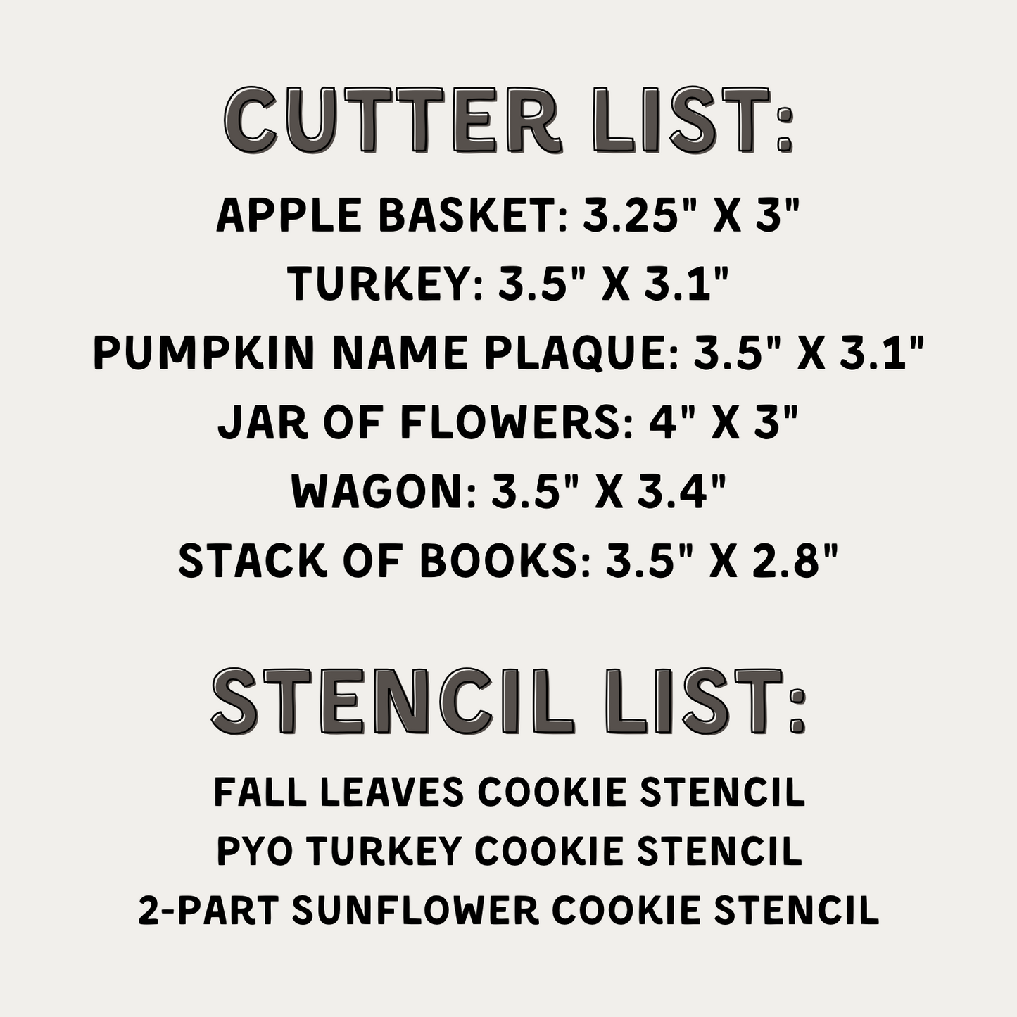 Everything But The Cookie - Fall Bundle