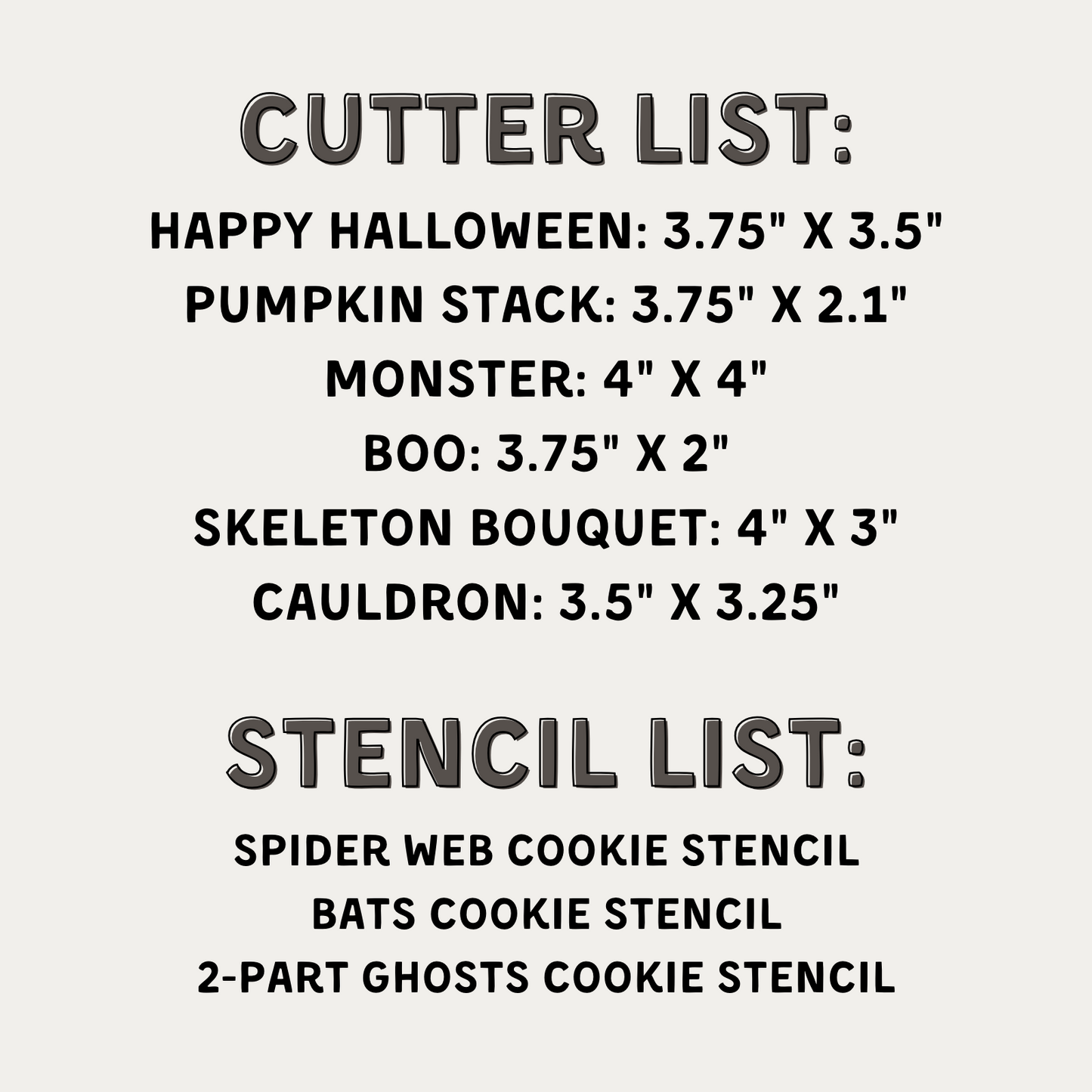 Everything But The Cookie - Halloween Bundle