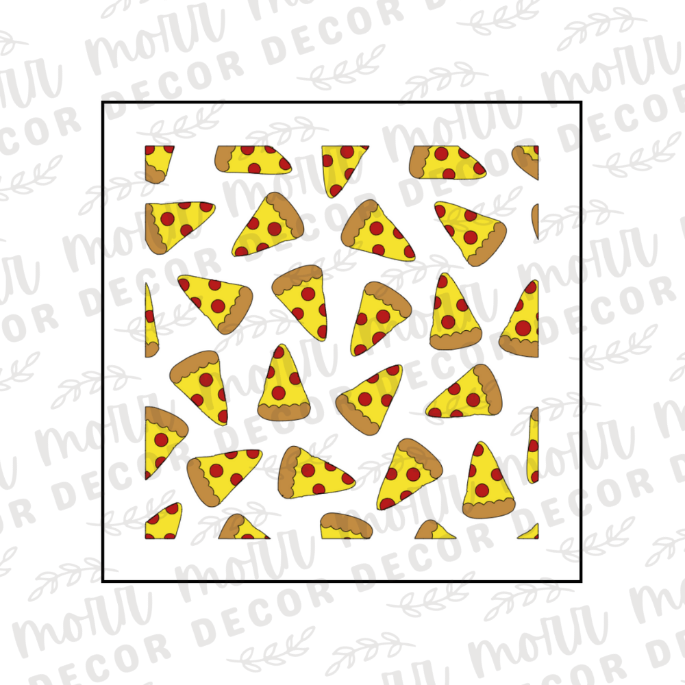 Pizza 3-Part Cookie Stencil