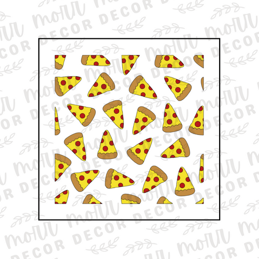 Pizza 3-Part Cookie Stencil