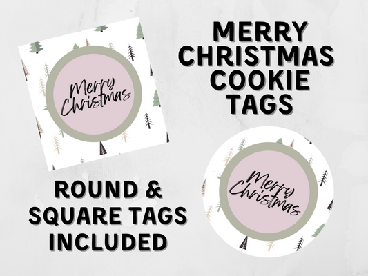 Merry Christmas Cookie Tags