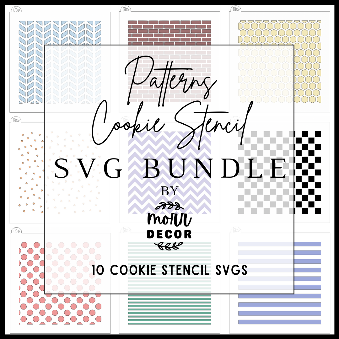 Pattern Cookie Stencil SVG Bundle