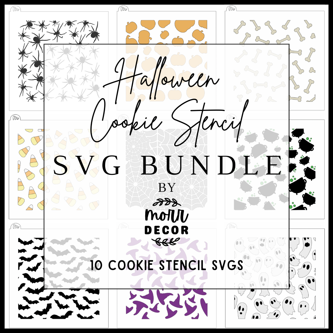 Halloween Cookie Stencil SVG Bundle