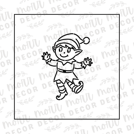 PYO Boy Elf Cookie Stencil