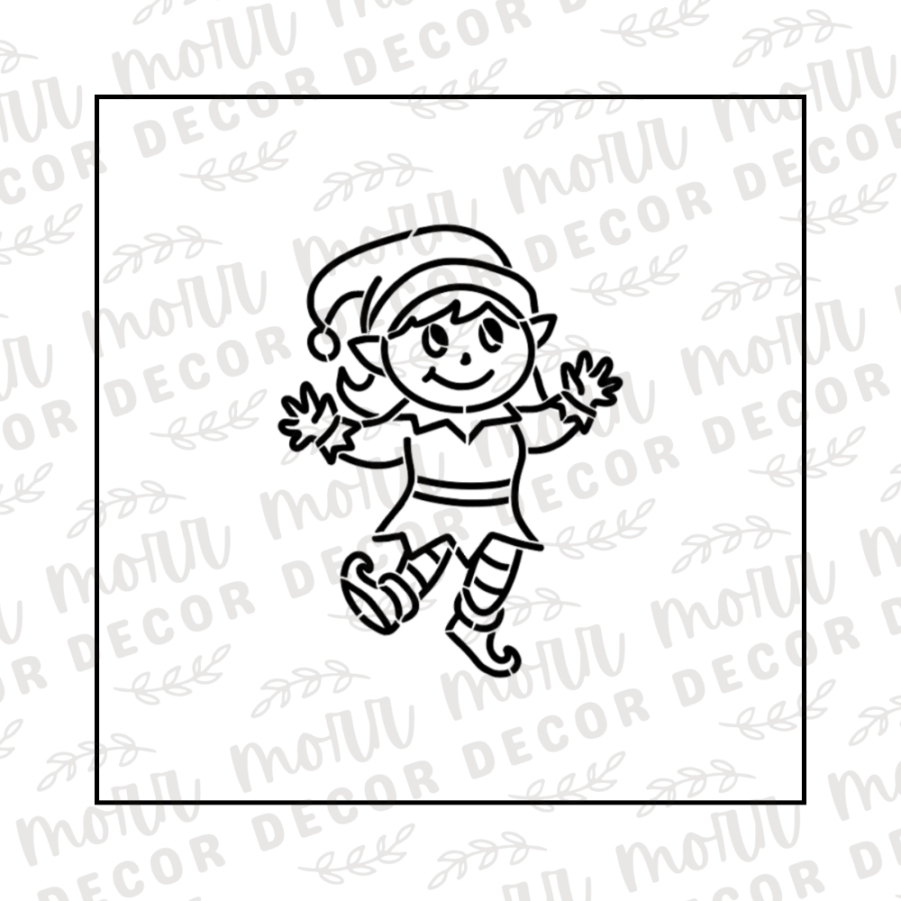 PYO Girl Elf Cookie Stencil