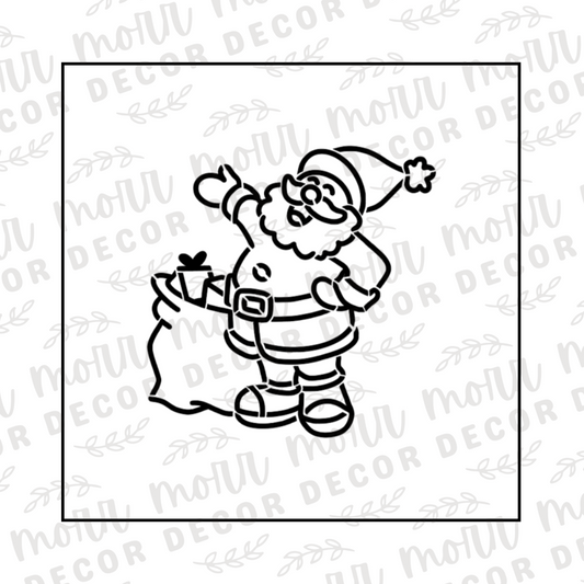 PYO Santa Claus Cookie Stencil
