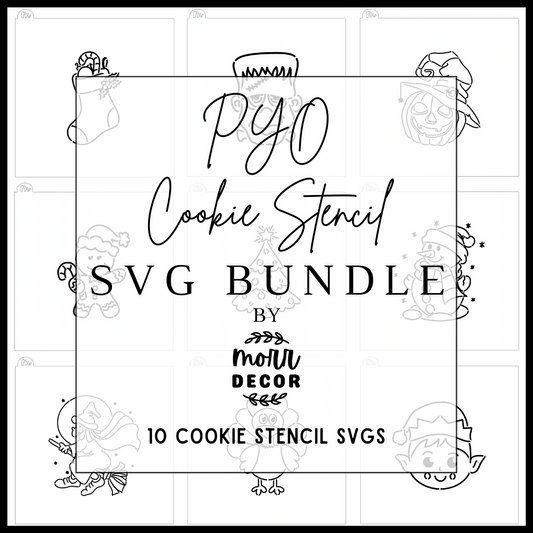 PYO Cookie Stencil SVG Bundle