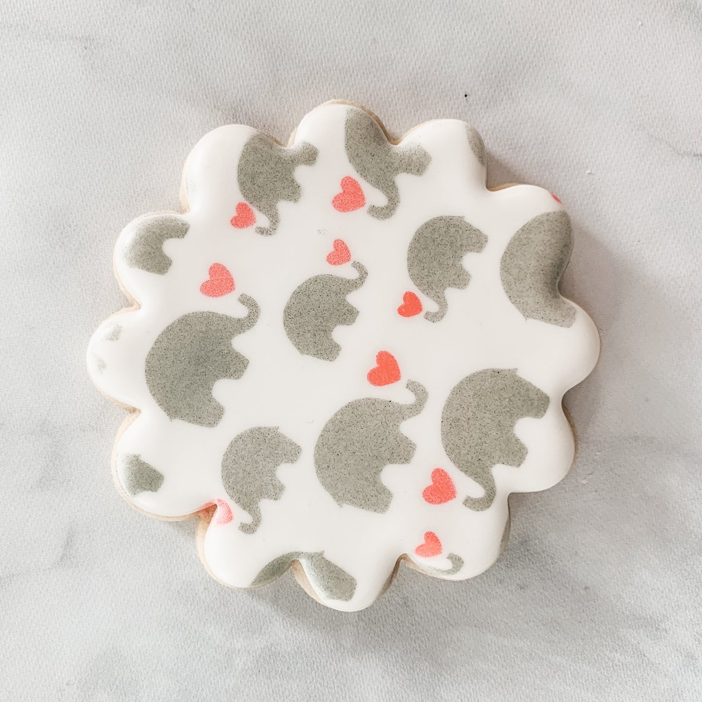 Elephant 2-Part Cookie Stencil