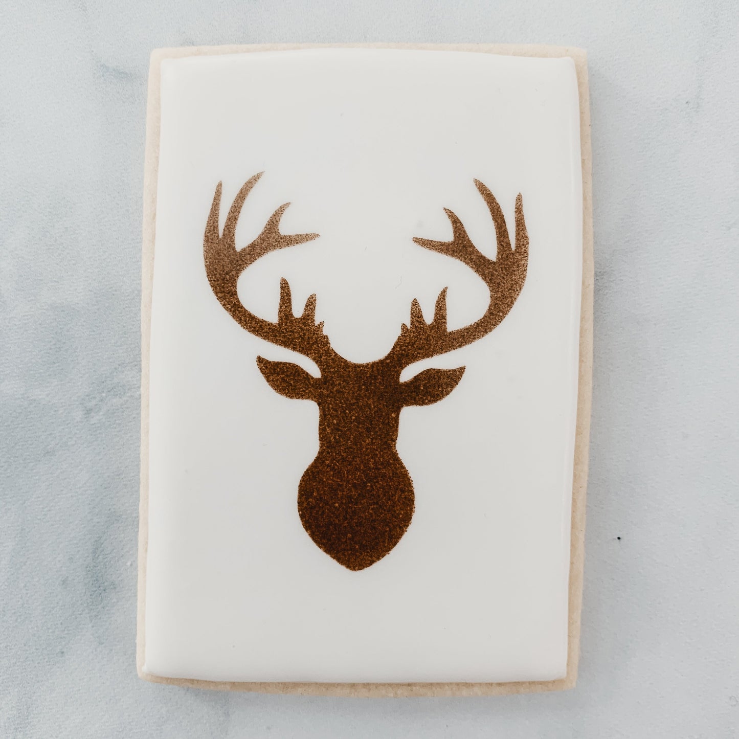 Reindeer Head Cookie Stencil