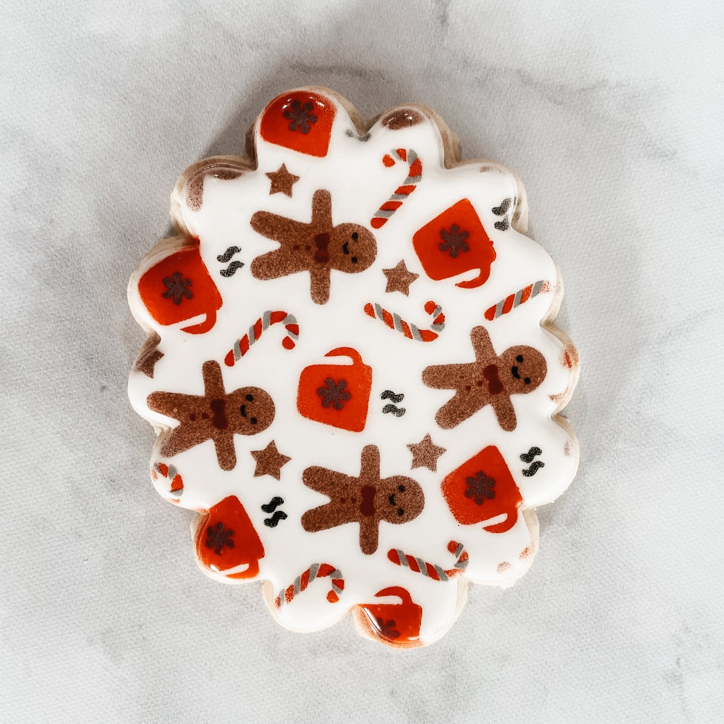 Christmas Gingerbread 4-Part Cookie Stencil