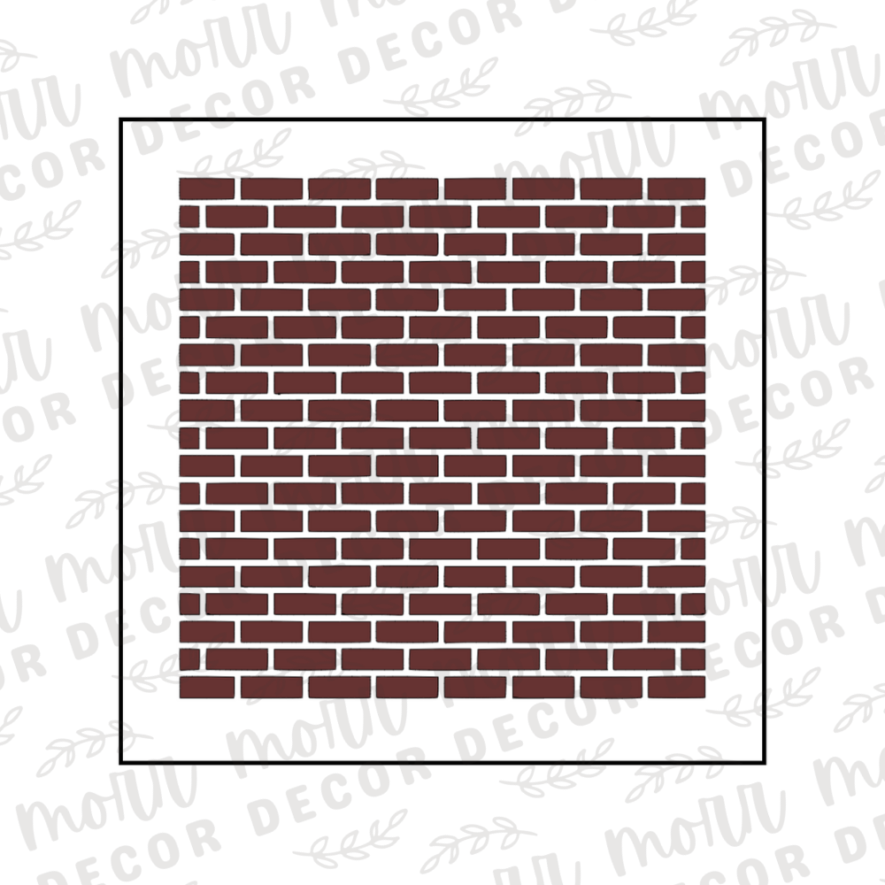 Brick Cookie Stencil