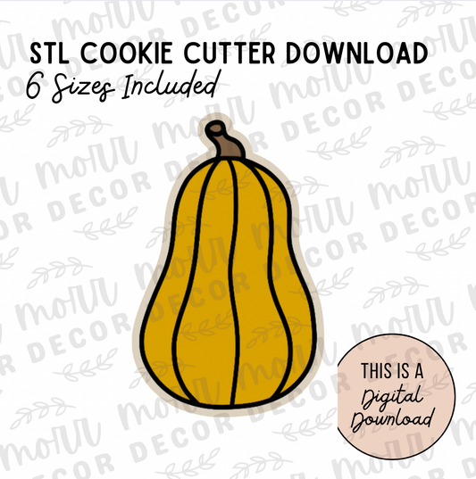 Tall Pumpkin Cookie Cutter Digital Download