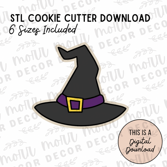 Witch Hat Cookie Cutter Digital Download