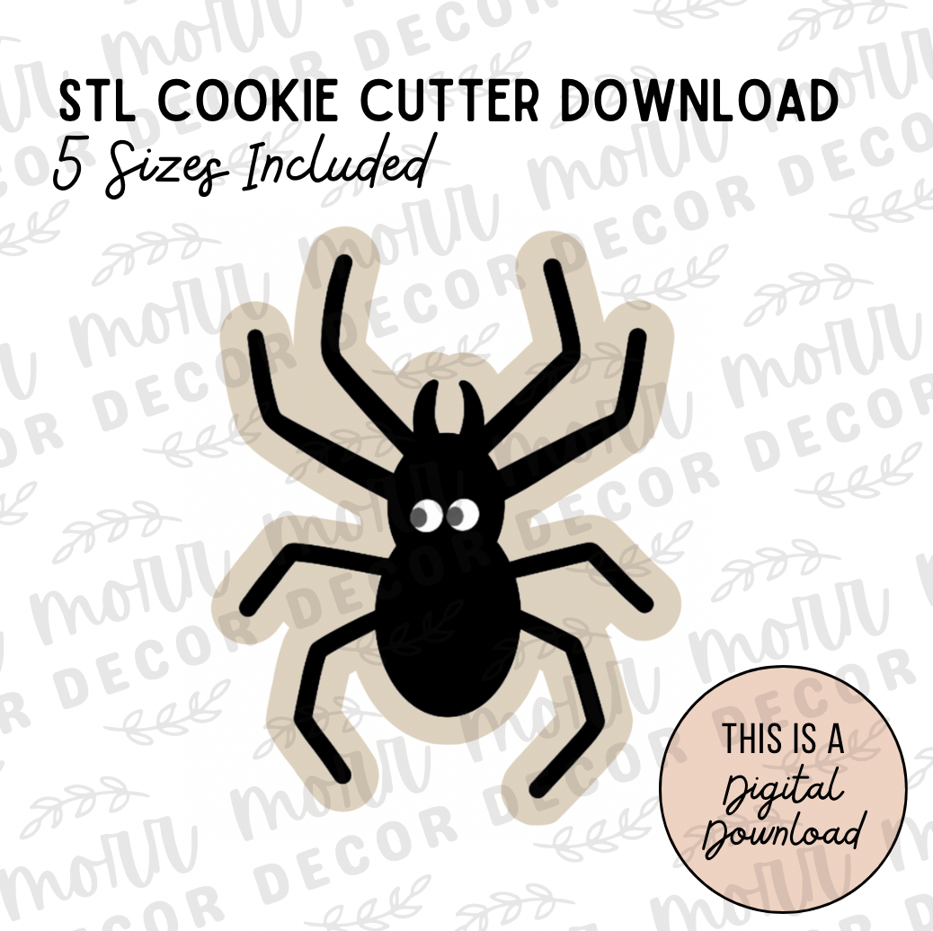 Spider Cookie Cutter Digital Download