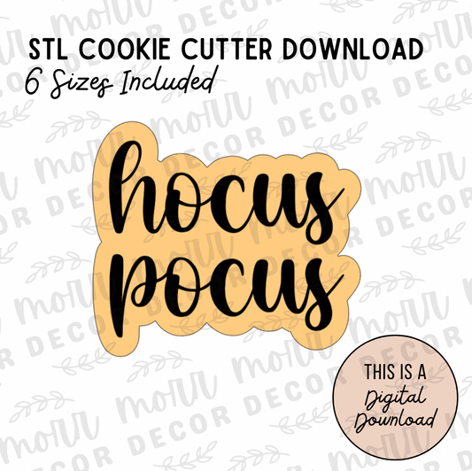 Hocus Pocus Cookie Cutter Digital Download