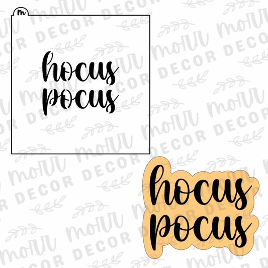 Hocus Pocus Cookie Cutter + Cookie Stencil Combo