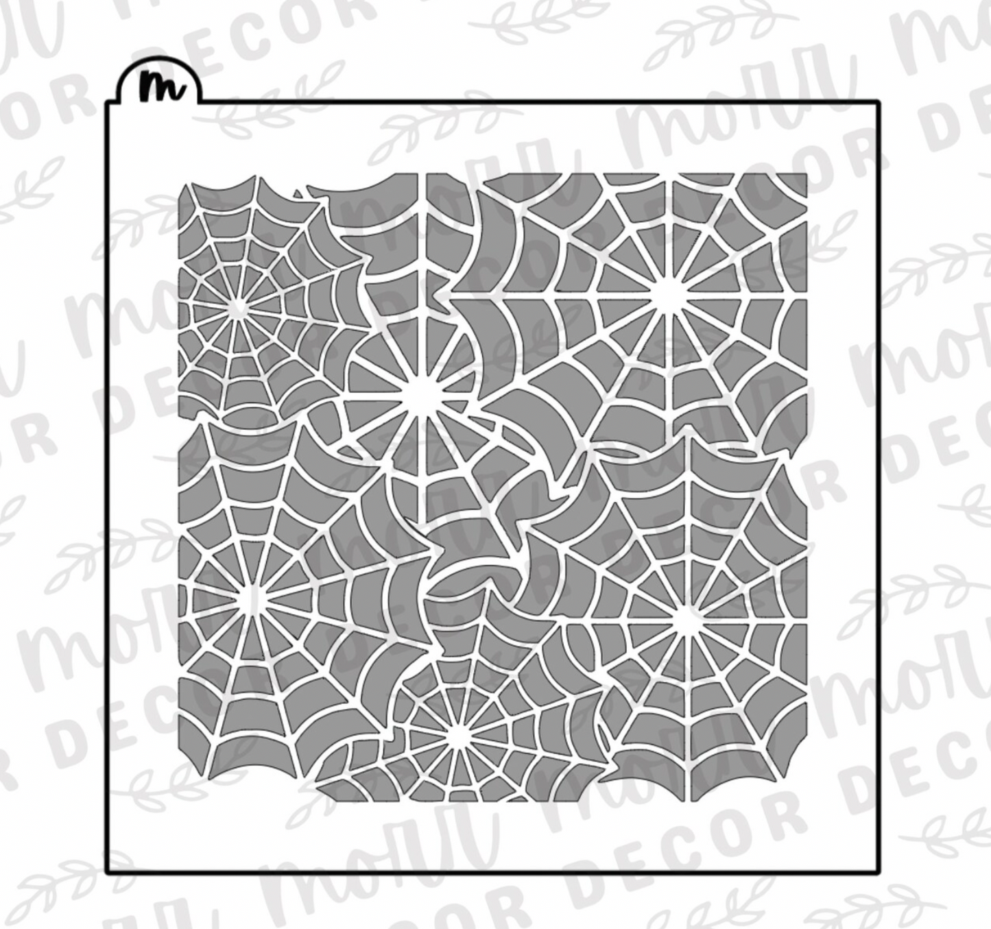 Spiderweb Cookie Stencil