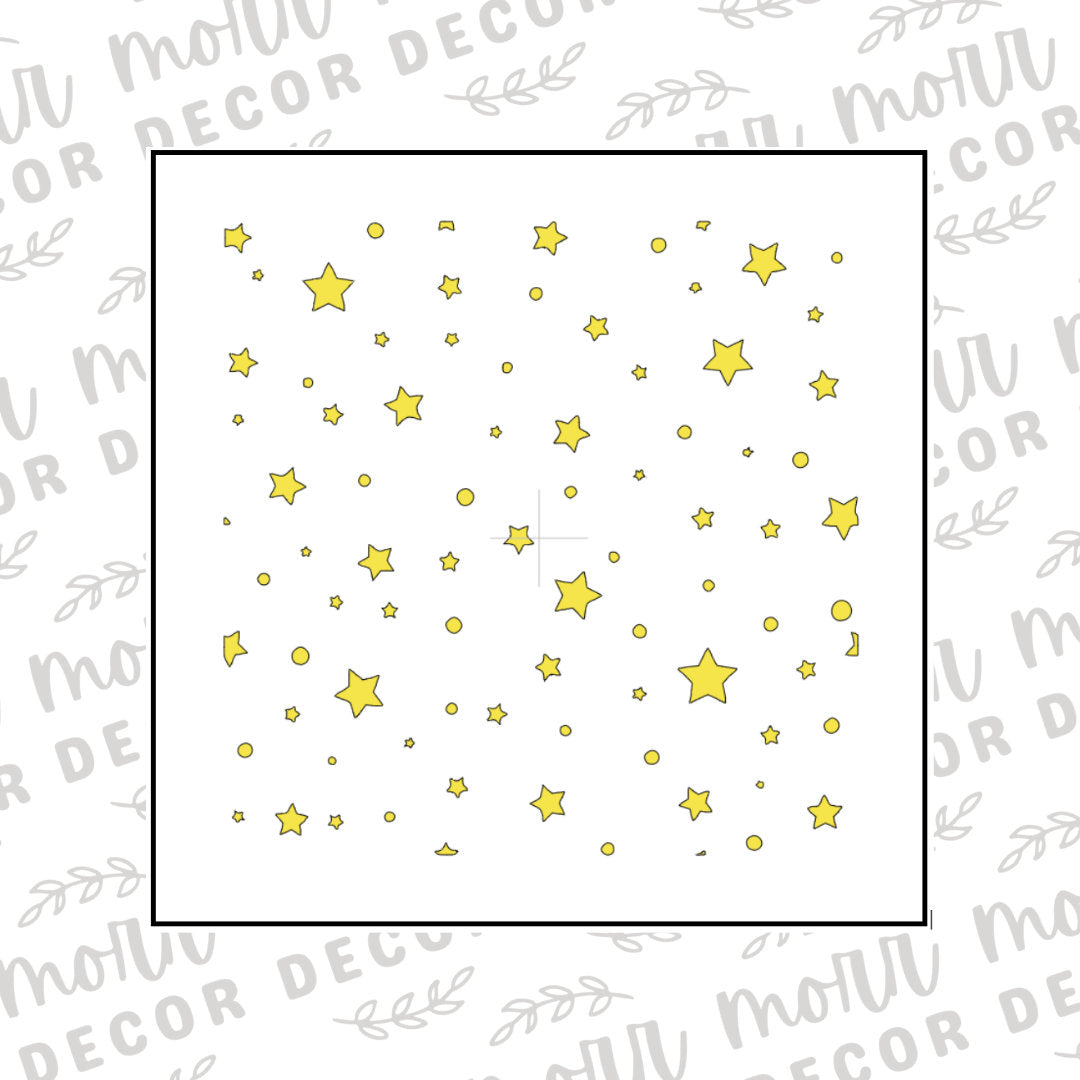 Stars Cookie Stencil