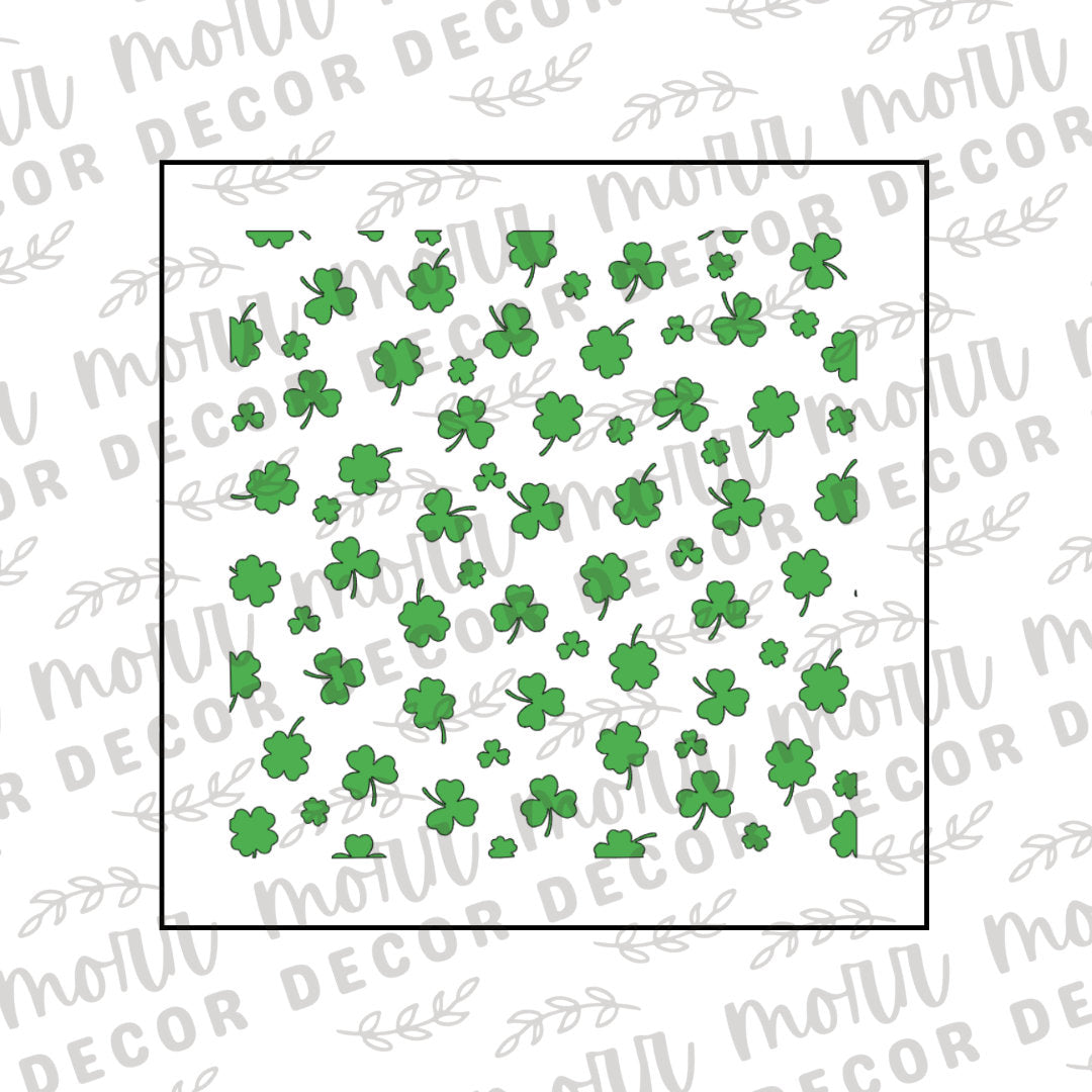 Shamrock/St. Patrick's Day Cookie Stencil