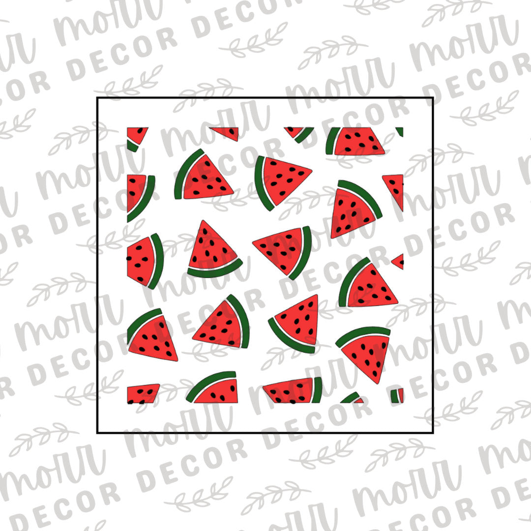 Watermelon 3-Part Cookie Stencil