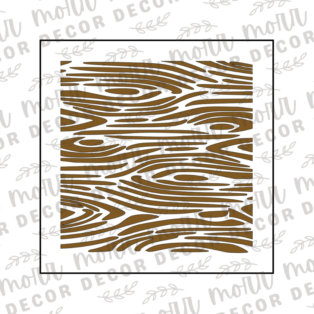 Woodgrain Cookie Stencil