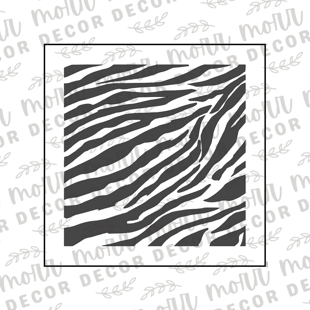 Zebra Print Cookie Stencil