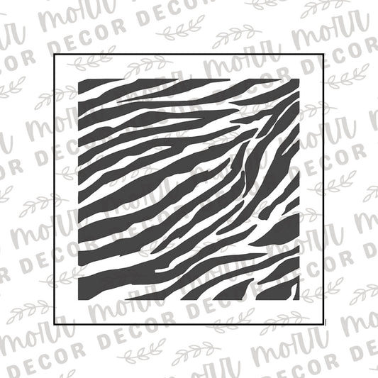 Zebra Print Cookie Stencil