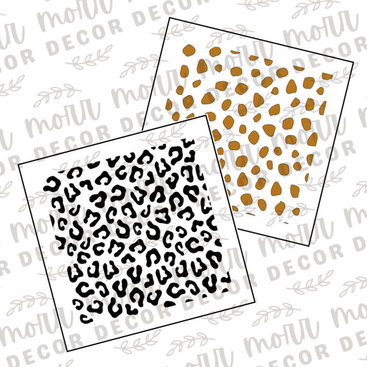 Leopard Print 2-Part Cookie Stencil