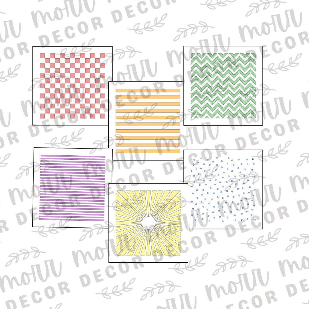 Patterned Cookie Stencils